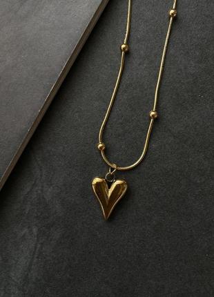 Стильная подвеска из позолоты 18к