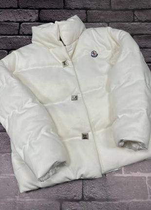 Куртка moncler до -20 люкс біла