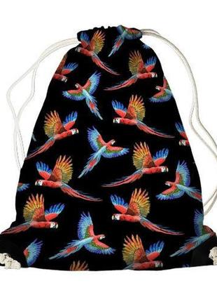 Рюкзак-мешок mini попугаи