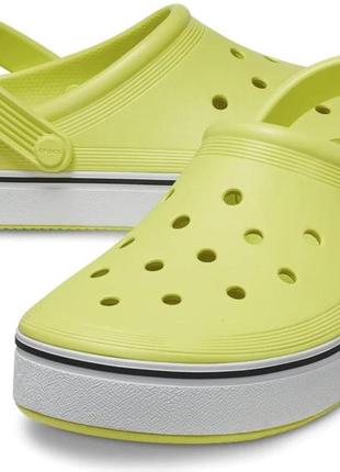 Crocs off court clog мужские клоги, сабо крокс цитрус.