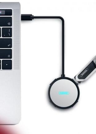 Разветвитель usb hub remax ru-u20 mogee high-speed type-c to 4*usb (black)