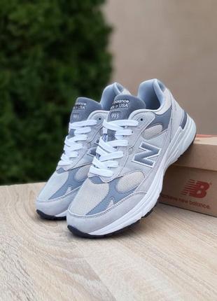 Мужские кроссовки new balance 993 grey 49 беланс серого цвета