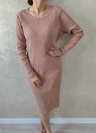 Хлопковая миди-платье h&m