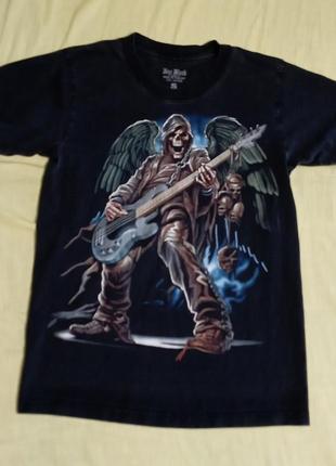 Футболка вінтажна  skeleton axeman