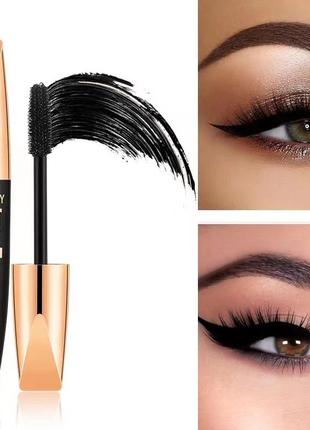 Тушь для ресниц водостойкая объемная подкручивающая wehebeauty great lash waterproof 4d 12мл