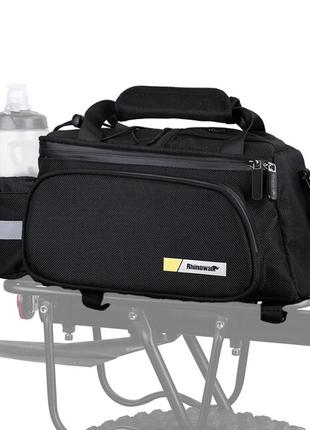 Сумка на багажник велосипеда rhinowalk rk6201bk 10л чорний