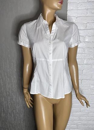 Блуза на короткий рукав блузка comma, m-l