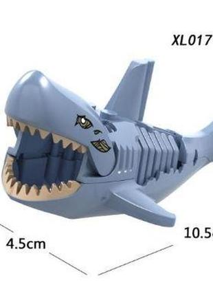 Фигурка конструктор животное акула серая