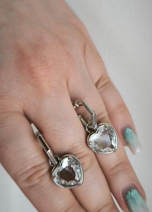 Сережки сердце