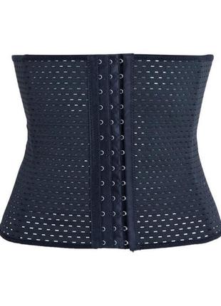Корсет послеродовой, жиросжигающий, утягивающий пояс черный, 25 см высота