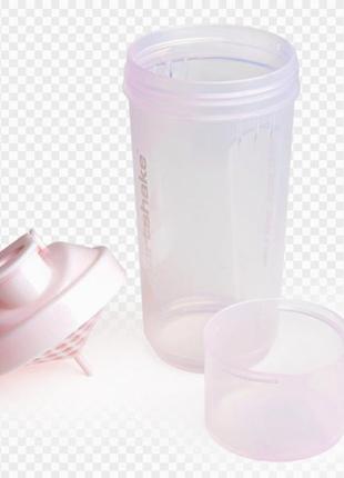 Шейкер спортивный smartshake slim grey 500 ml cotton pink