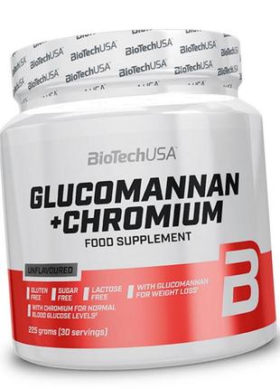 Глюкоманнан і хром biotech glucomannan + chromium 225g