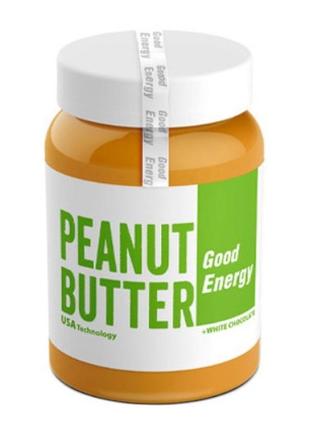 Арахисовая паста good energy peanut butter 400 g white chocolate