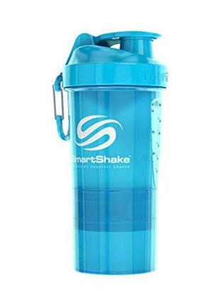 Шейкер smartshake original2go 600 мл neon blue / синий