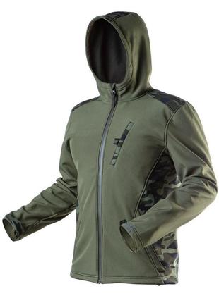 Neo tools куртка робоча camo, розмір l / 52, водонепроникна, дихаюча softshell