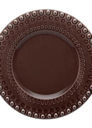 Набір 4 десертних тарілки bordallo pinheiro fantasia ø22 см коричневі