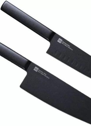 Набір ножів з 2 предметів xiaomi huohou heat knife set black 2 pcs