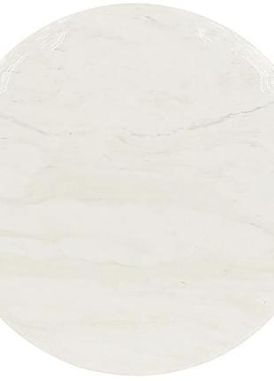 Подставка под горячее керамическая "white marble" ø16см на пробковой основе