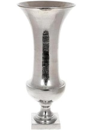 Декоративная ваза "erida" 28х61см, металл, серебро