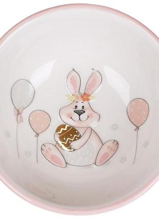 Піала керамічна "веселий кролик" із золотим яйцем 280 мл
