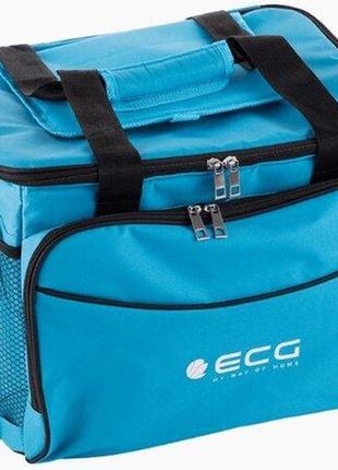 Автомобильный сумка холодильник 30 литров ecg ac 3010 c голубая