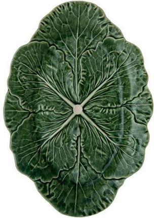 Набір 2 сервірувальні страви bordallo pinheiro cabbage 37x26 см зелений