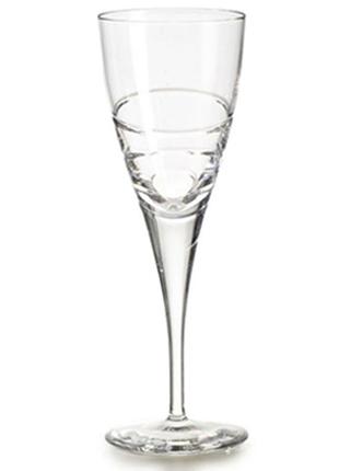 Набір 4 кришталевих келихи atlantis crystal elica 155 мл для білого вина