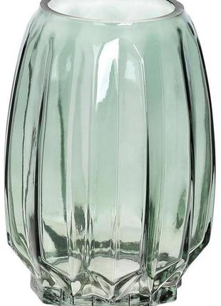 Ваза декоративная ancient glass "грейс" 20х14см, стекло, зеленый