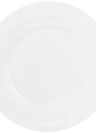 Набор 4 фарфоровые подставные тарелки "white city" ø30см (белый фарфор)