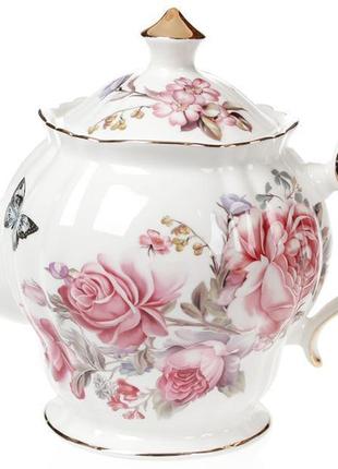 Чайник заварочный "версаль" 1250мл, фарфоровый