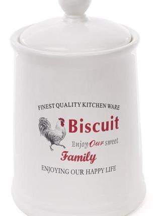 Банка керамічна "тосскана" family biscuit 1.75 л для зберігання сипких продуктів