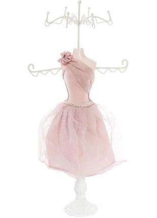 Подставка для украшений "розовое платье" 17.5х12.5х40.5см, подвеска