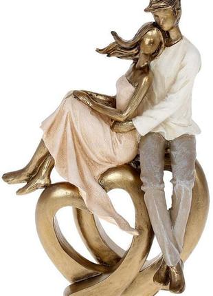 Декоративная статуэтка "влюблённые сердца" 16х8.5х23.5см, полистоун