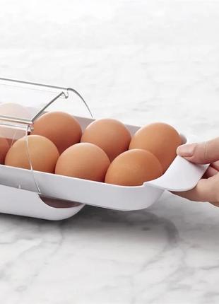 Лоток под наклоном для хранения яиц в холодильнике на 12шт