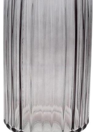 Ваза декоративная ancient glass "манхеттен" 20.5х11.5см, серое стекло