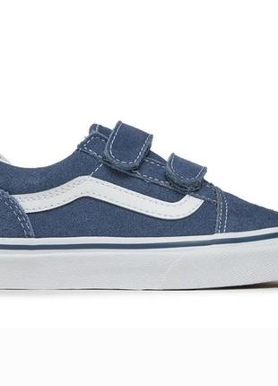 Детские кеды низкие vans uy old skool v vn000vheahu1 vintage indigo 30 размер синий