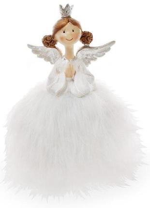 Декоративна фігурка "принцеса в пишному білому платті" 16 см
