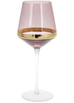 Набір 4 келихи etoile для білого вина 400 мл, винний колір