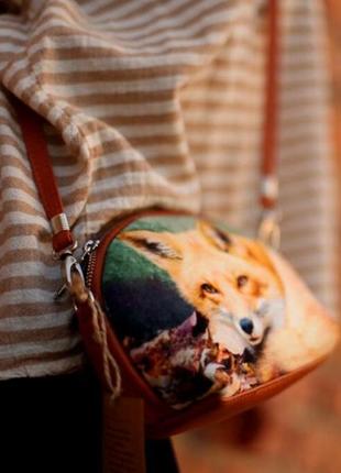 Маленька жіноча сумочка coquette лиса в листі