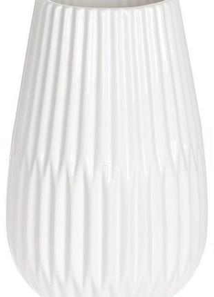Ваза керамическая "stone flower виола" 15x15x23.5см, белый