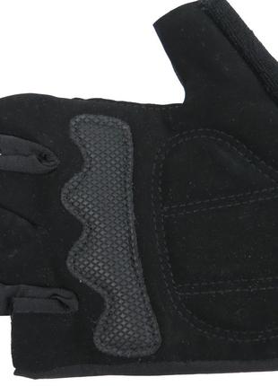 Женские перчатки для занятия спортом, велоперчатки crivit белые с черным4 фото