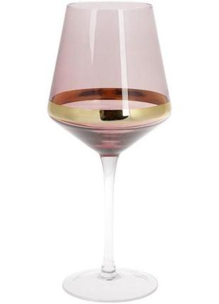 Набір 4 келихи etoile для червоного вина 550 мл, винний колір