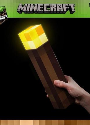 Світильник факел minecraft майнкрафт жовте світло