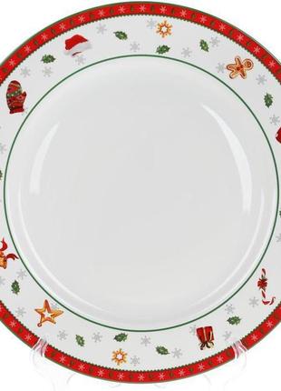 Тарілка обідня "з різдвом" ø26.7 см, порцелянова