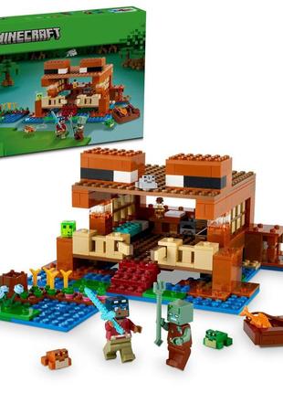 Конструктор lego minecraft дом в форме лягушки