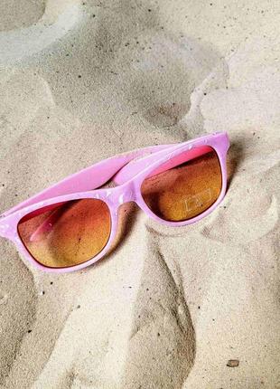 Детские солнечные розовые очки для девочки