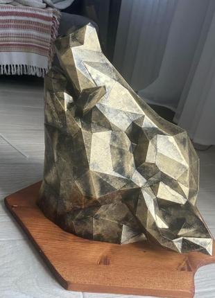 Paperkhan збірна модель фігура пазл 3d фігура кабан свиня порося паперкрафт papercraft набір іграшка