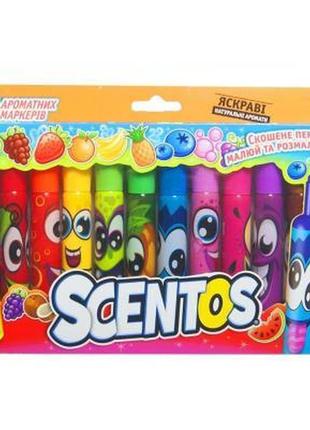 Набор для творчества scentos ароматные маркери для рисования штрих 12 цветов (40641)