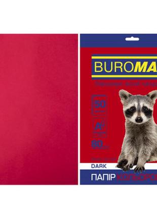 Бумага buromax а4, 80g, dark burgundy, 50sh (bm.2721450-13)