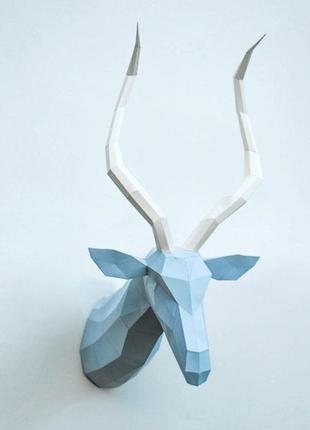 Paperkhan конструктор из картона антилопа газель пазл оригами papercraft 3d фигура развивающий набор антистрес